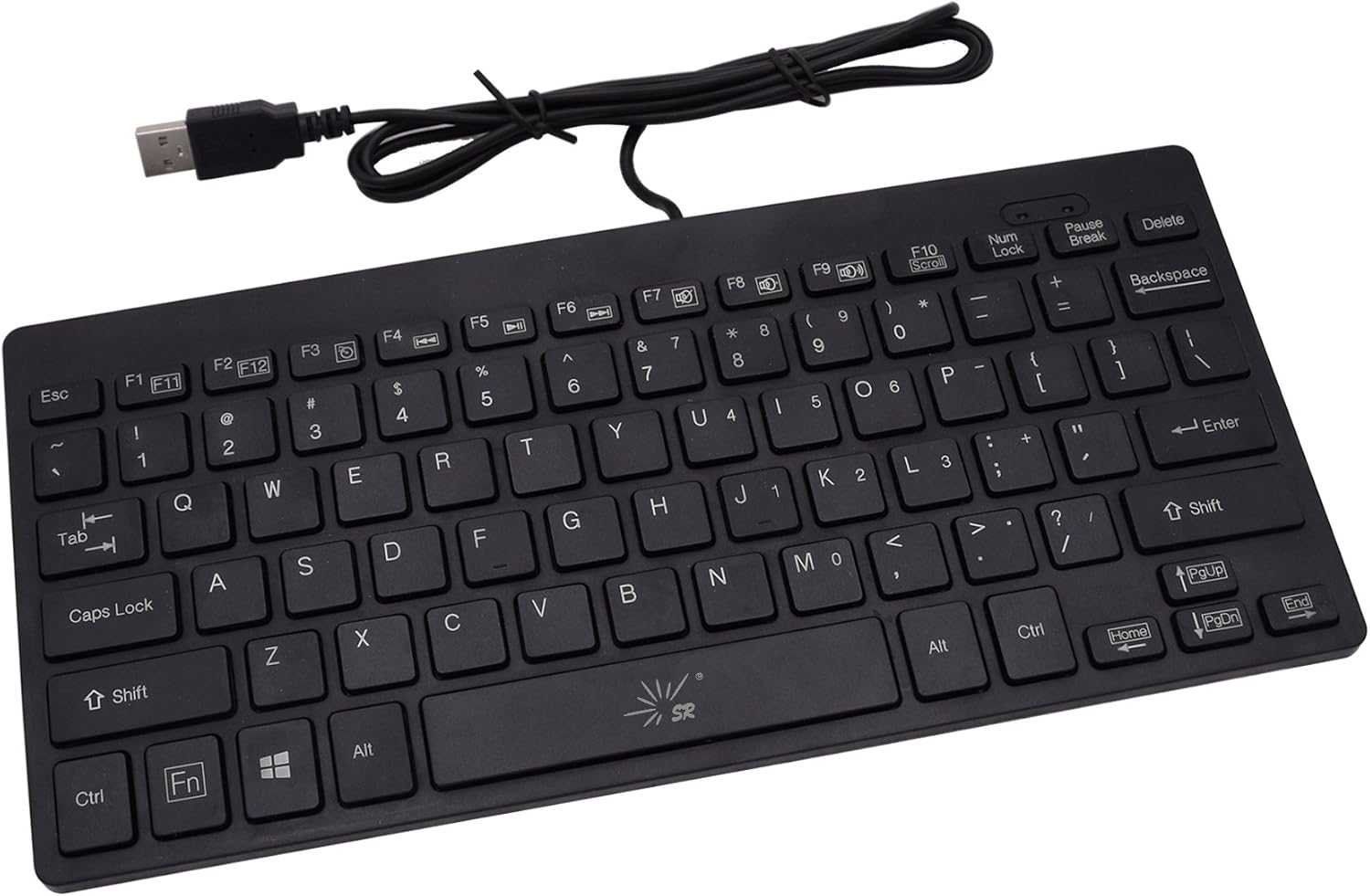 SR Mini Keyboard Wired Thin Light 78 Keys USB Multimedia Small for Pc Computer Laptop - Image 2